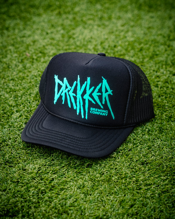 Psycho Foamie Hat - Black/Teal