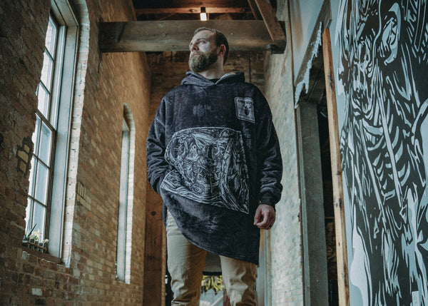 Super Mega Blanket Hoodie - Noir