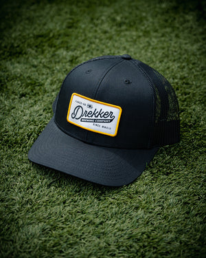 Scripty Patch Hat - Black