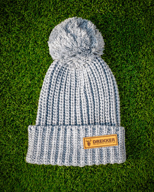Chonky Leather Patch Beanie