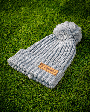 Chonky Leather Patch Beanie
