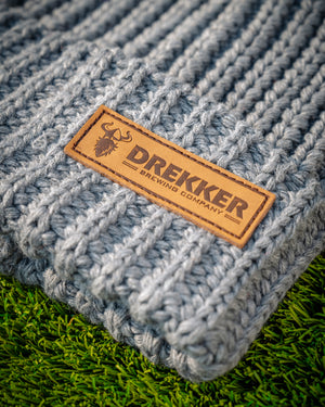 Chonky Leather Patch Beanie