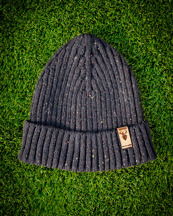 Merino Wool Beanie - Onyx