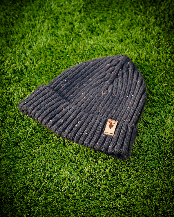 Merino Wool Beanie - Onyx