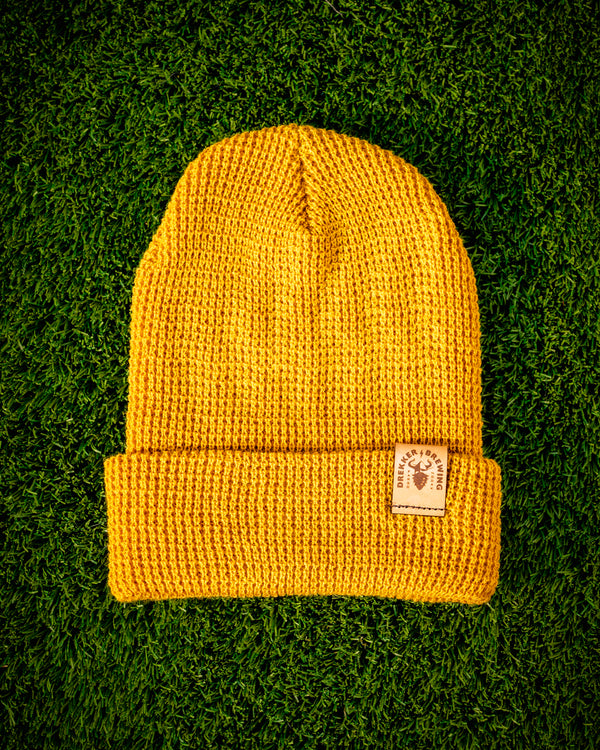 Waffle Knit Beanie - Camel