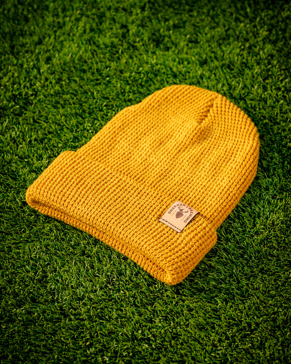 Waffle Knit Beanie - Camel