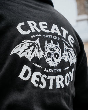 Bat Skull Zipper Hoodie
